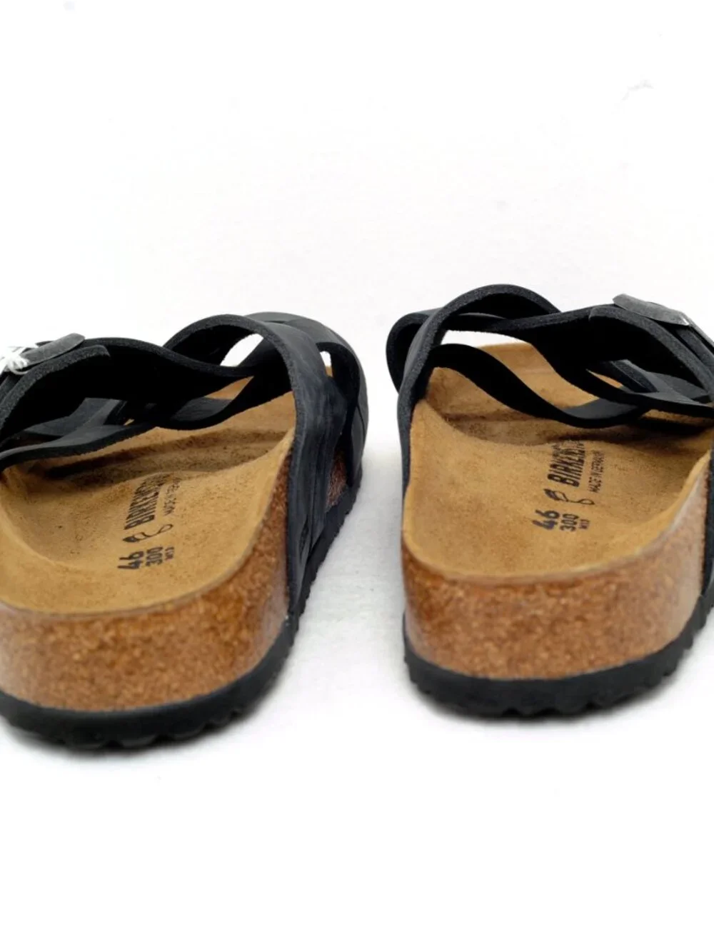 Birkenstock Lugano Soft Footbed Camberra Old Black Oiled Leather EU 46 / US 13